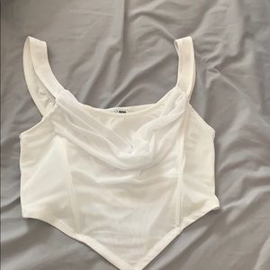 White Corset Style Top Fashion Nova
